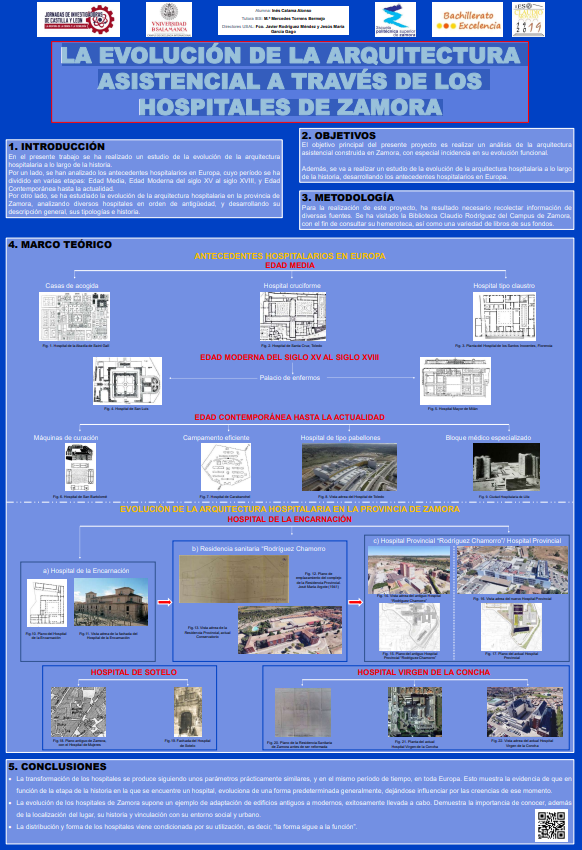 IESClaudioM's tweet photo. La alumna Inés Calama hoy presenta su proyecto de "LA EVOLUCIÓN DE LA ARQUITECTURA
ASISTENCIAL A TRAVÉS DE LOS
HOSPITALES DE ZAMORA" https://t.co/v4nqOt5YsA