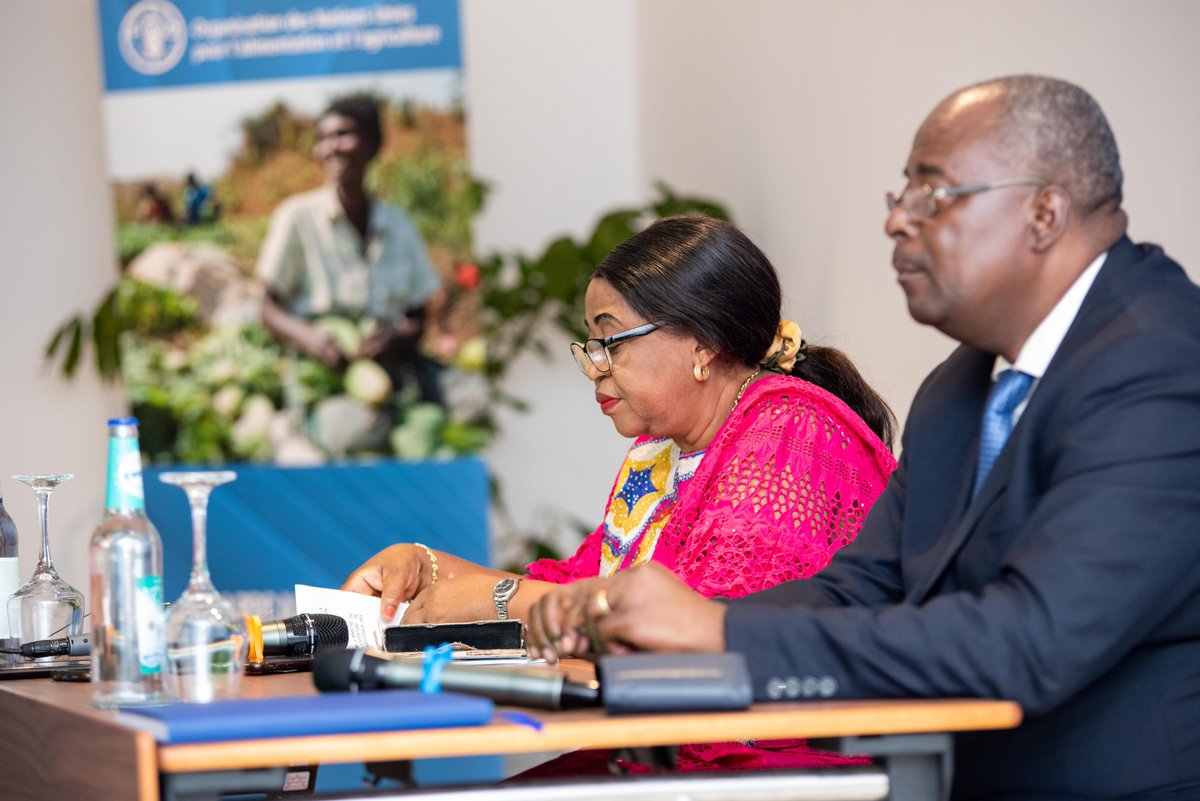 FAORDCongo's tweet photo. 📣A #Kinshasa 🇨🇩, la @FAO ➕le @MinGenre_RDC ➕les différentes parties prenantes s’engagent à mettre ensemble leurs expertises pour élaborer la stratégie nationale d'autonomisation économique des femmes dans le secteur agricole. 

#WomeninAgriculture https://t.co/ETj8XyZSqk