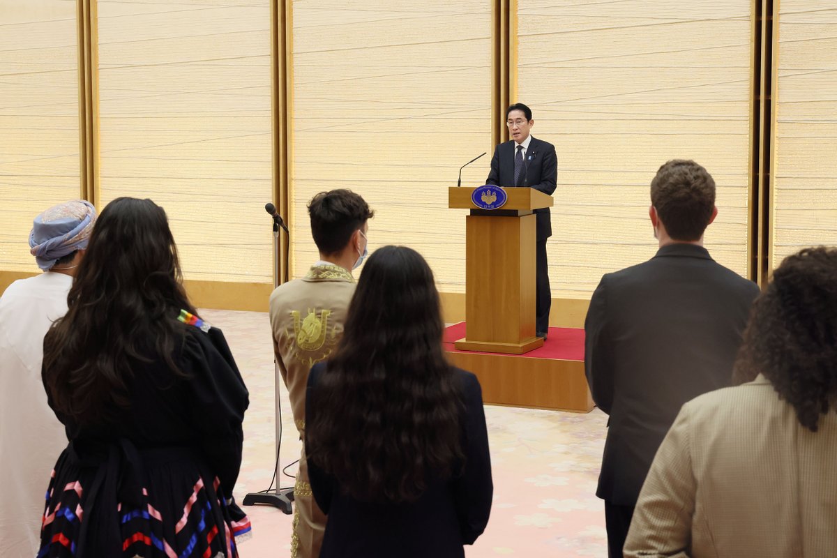 JPN_PMO's tweet photo. #PMinAction: On February 14, 2023, Prime Minister Kishida received a courtesy call from representatives of youth participating in the “Ship for World Youth Leaders Program” at the Prime Minister’s Office.
🔗https://t.co/JDcmYoKHpt https://t.co/QUvyesWSLh