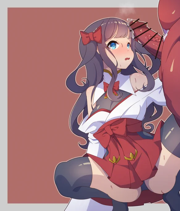 巫女 ふたなり 鬼化 鬼に捕まった巫女ちゃんは、鬼の精によって同族化させられてしまう…だが、鬼の精と巫女の力が混ざり合った結果、巫女ちゃんは、鬼と獣が混ざり合った姿のより強力な妖魔へと変わってしまうのだった…今日は、バレンタインなのに節分のころのネタになってしまいましたね… 
