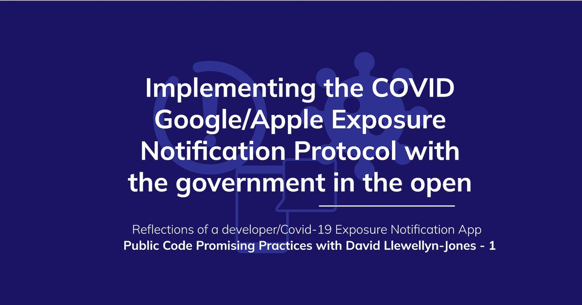 publiccodenet's tweet image. Implementing the COVID Google/Apple Exposure Notification Protocol with 
the government in the open

Follow for Reflections of a developer
#PublicCodePromisingpractices with David Llewellyn-Jones
mirrors.dotsrc.org/fosdem/2023/AW…

#OpenSource #Covid19 #Software