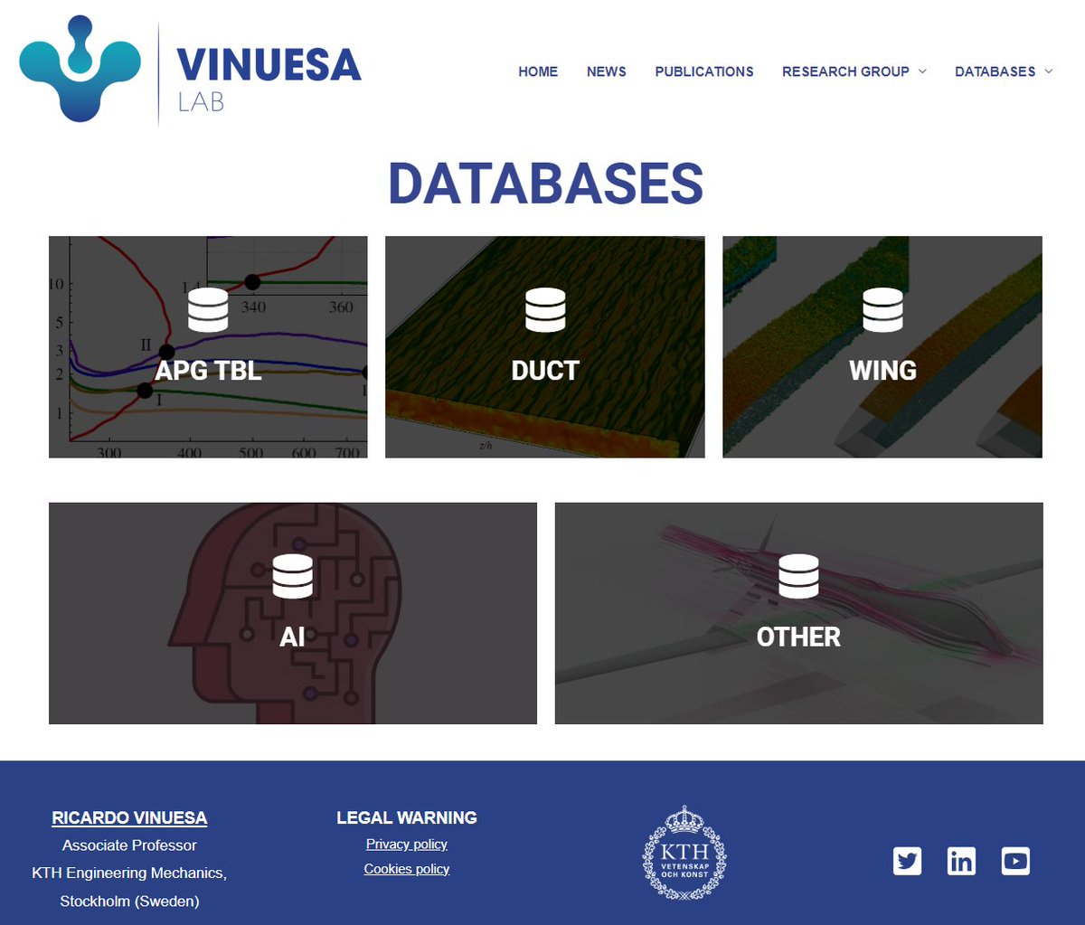 ricardovinuesa's tweet photo. We are sharing all our #Databases! This includes #Wings, #Ducts, #PressureGradient #TBLs as well as the #Repositories of our #DeepLearning #Codes! Please reach out if you have any problem accessing the #data!
https://t.co/diEF2nl0t6
#vinuesalab https://t.co/srIVfr6ivq