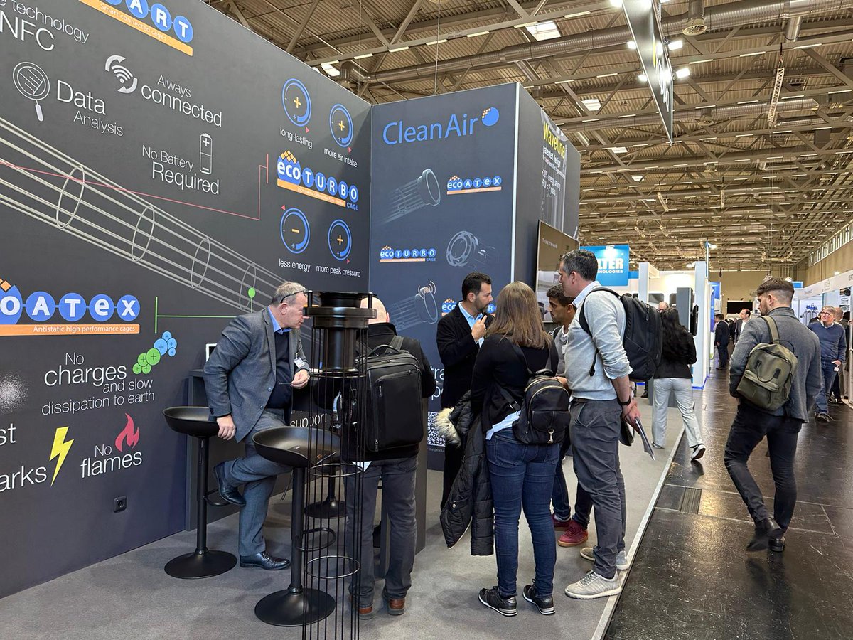 cleanairworld's tweet image. Day #1 at FILTECH Exhibition - after so long, it’s so exciting to be back! Come and meet us in Hall 8, Stand B61.

#cleanaireurope  #filtech2023 #filtration #filterbags #filtercages