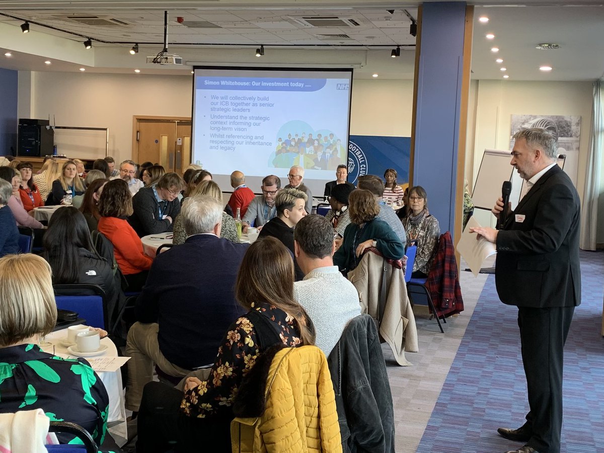 A very insightful talk from <a href="/SWhitehouse23/">Simon Whitehouse</a> about our purpose and how we can work together to build a better future for the residents of Shropshire, Telford and Wrekin. 

#NHSSTWDD