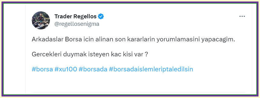 FundaKi89074489's tweet photo. Trader Regellos:”Gercekleri duymak isteyen kac kisi var
” dedi.
#maktk #manas #marka #kimmr #tmpo #bimas #ktskr #kutpo #kuyas
AKBNK https://t.co/WcRmYagpN7