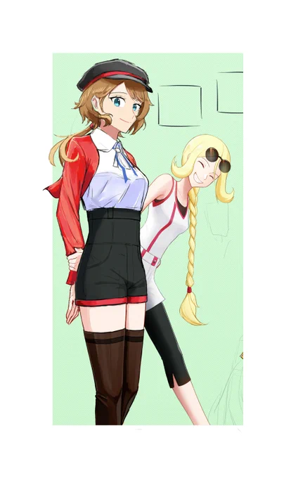 No rotation team for the week or Valentine art to post But here's some progress from the tribute art (XY section) 