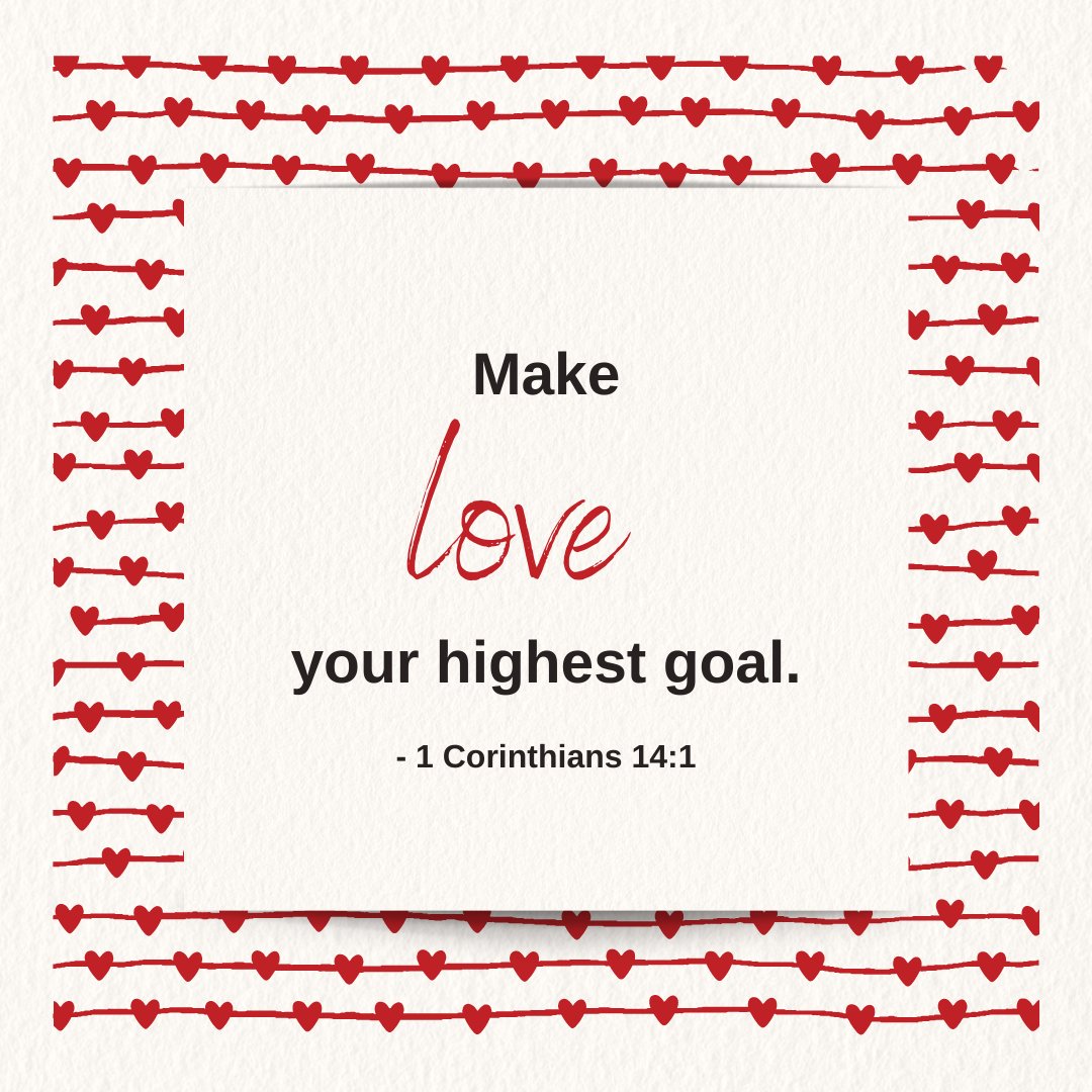 Love for God &amp; others is our goal! How can you share God's love today with those around you?

#love #Christian #Jesus #military #ValentinesDay #Valentines