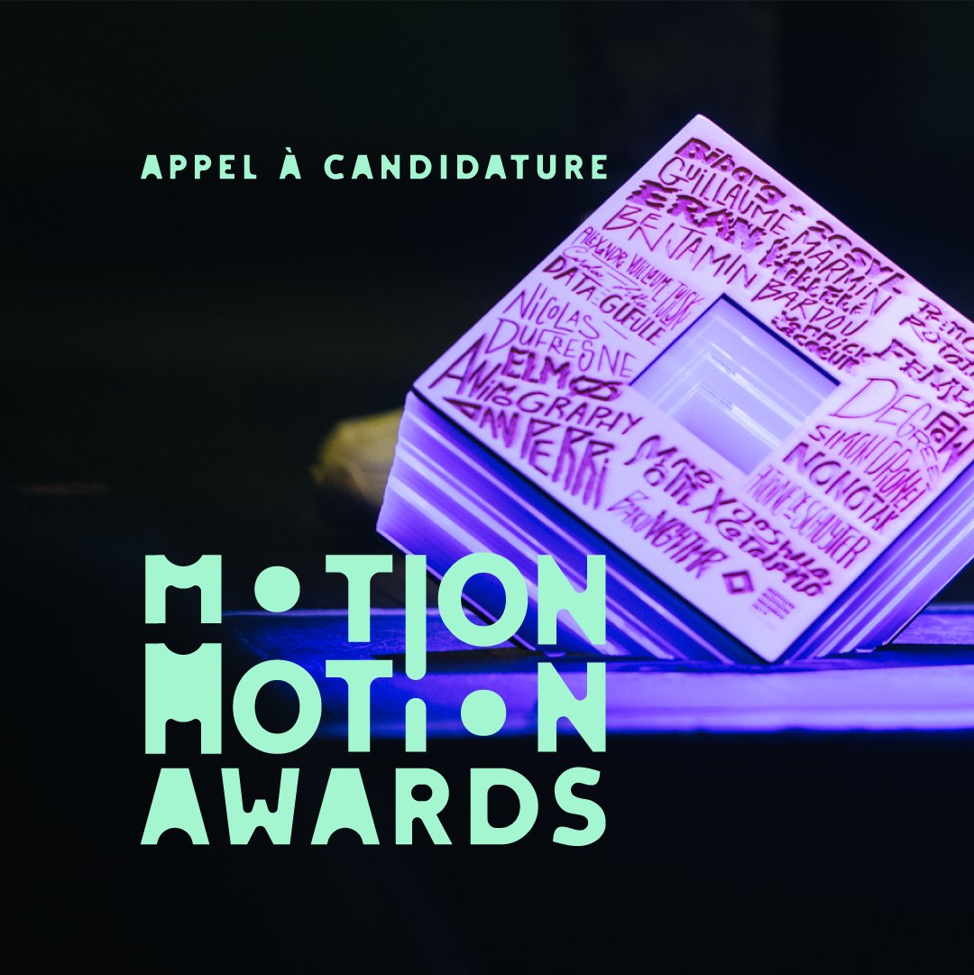 motion_festival's tweet photo. À chaque édition du festival les Motion Motion Awards vous propose une sélection de motion et courts métrages 🎥. Plus d'infos en commentaires.
📸 @clack
#motionmotionawards #awards #motiondesign #motionawards #motionmate https://t.co/qDAS62NCM3