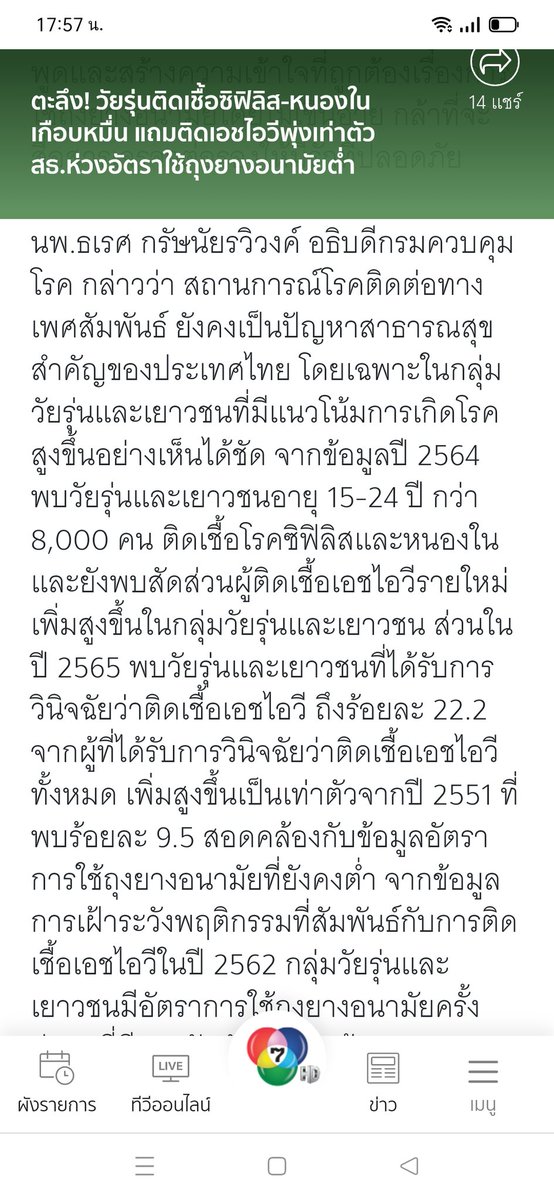 lekanoi's tweet photo. วัยรุ่นไทยติดเชื้อเอชไอวีเพิ่มขึ้นเป็นเท่าตัว

เพราะไม่รู้จักการใช้ถุงยางอนามัยกัน https://t.co/4V8mlzMKaa