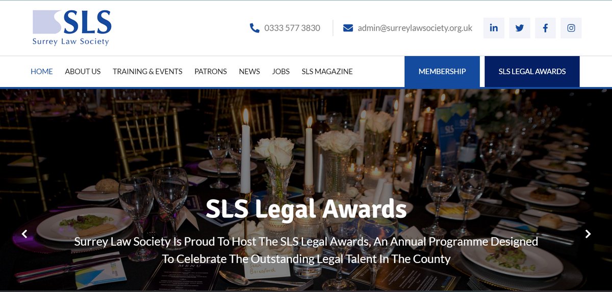 WE ARE LIVE &amp; delighted to introduce the new SLS website.  Containing details of all the Society’s activities,  visit surreylawsociety.org.uk.    Keep up to date with the latest news, post job vacancies, view our training &amp; events schedule, learn about our patrons, and much more