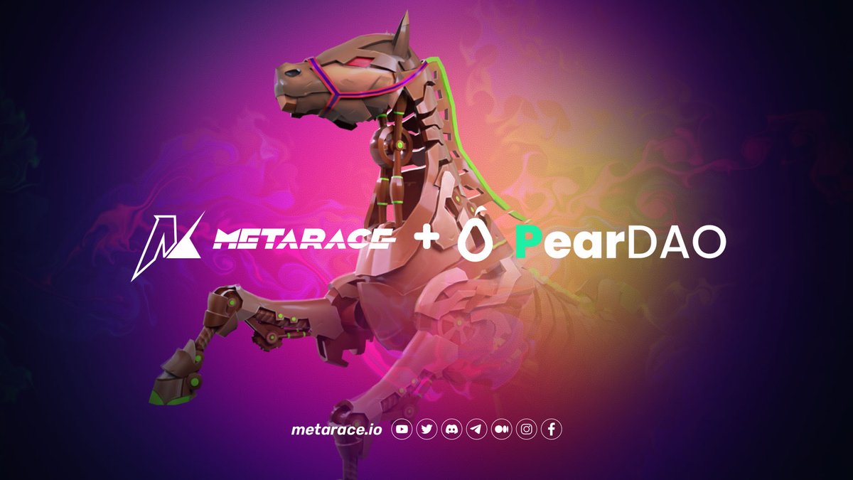 PregameSin's tweet photo. 🎁 Saddle up we've partnered with @PearDAOReal! 

Join the partnership giveaway event to celebrate with us 🤑🏆

🎁 400 $META tokens are up for grabs! 

⏱️Feb 14-21! 

Don't miss out, trott over to 👉https://t.co/ZRQUspP12h 🔥 

#Giveaway #Airdrops #GameFi #NFT #GleamGiveaway https://t.co/U2CofjDjpJ