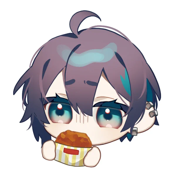バレンタイン絵はないので、代わりに食べている推しを再掲。 
