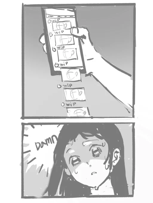 That one artist who posts wips every time they add one single streak 