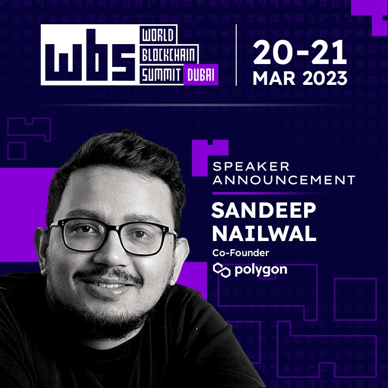 HODLbyTrescon's tweet photo. We are excited to introduce @sandeepnailwal - Co-Founder of Polygon, as a speaker for #WorldBlockchainSummit Dubai.

Don't miss this opportunity to hear him live and interact with him at #WBSDubai: 

Book your tickets now! https://t.co/FjKndsjDHY

 #DubaiEvents #MENA #wbs https://t.co/JTej5wQnTZ