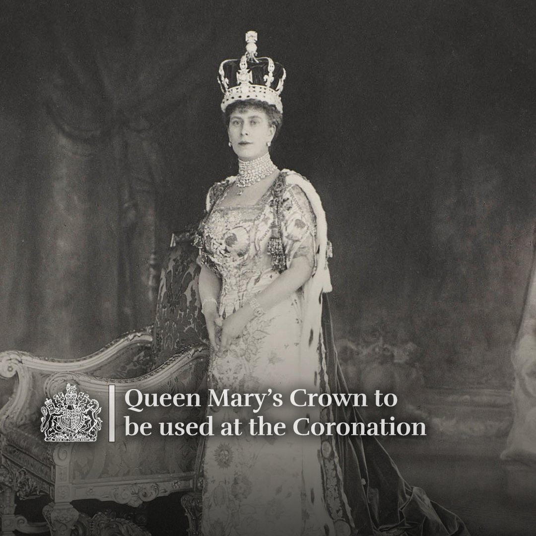 RoyalFamily's tweet photo. Queen Mary’s Crown has been removed from display at the Tower of London for modification work ahead of the Coronation, where it will be worn by The Queen Consort.

Find out more ⬇️
