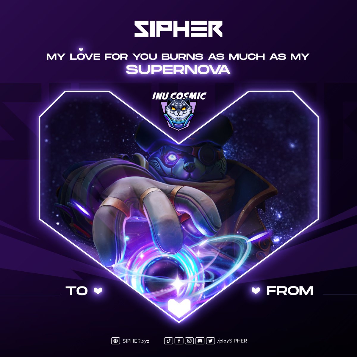 playSIPHER's tweet photo. Happy #ValentinesDay 😻

Spread the ❤️ &amp; tag your valentine! https://t.co/BRPnT9OLvM