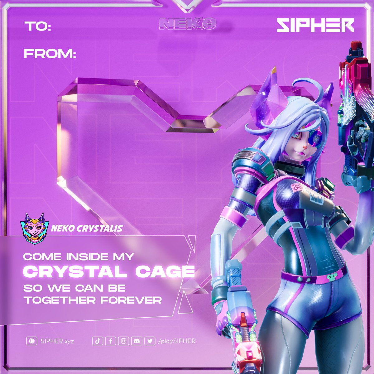 playSIPHER's tweet photo. Happy #ValentinesDay 😻

Spread the ❤️ &amp; tag your valentine! https://t.co/BRPnT9OLvM
