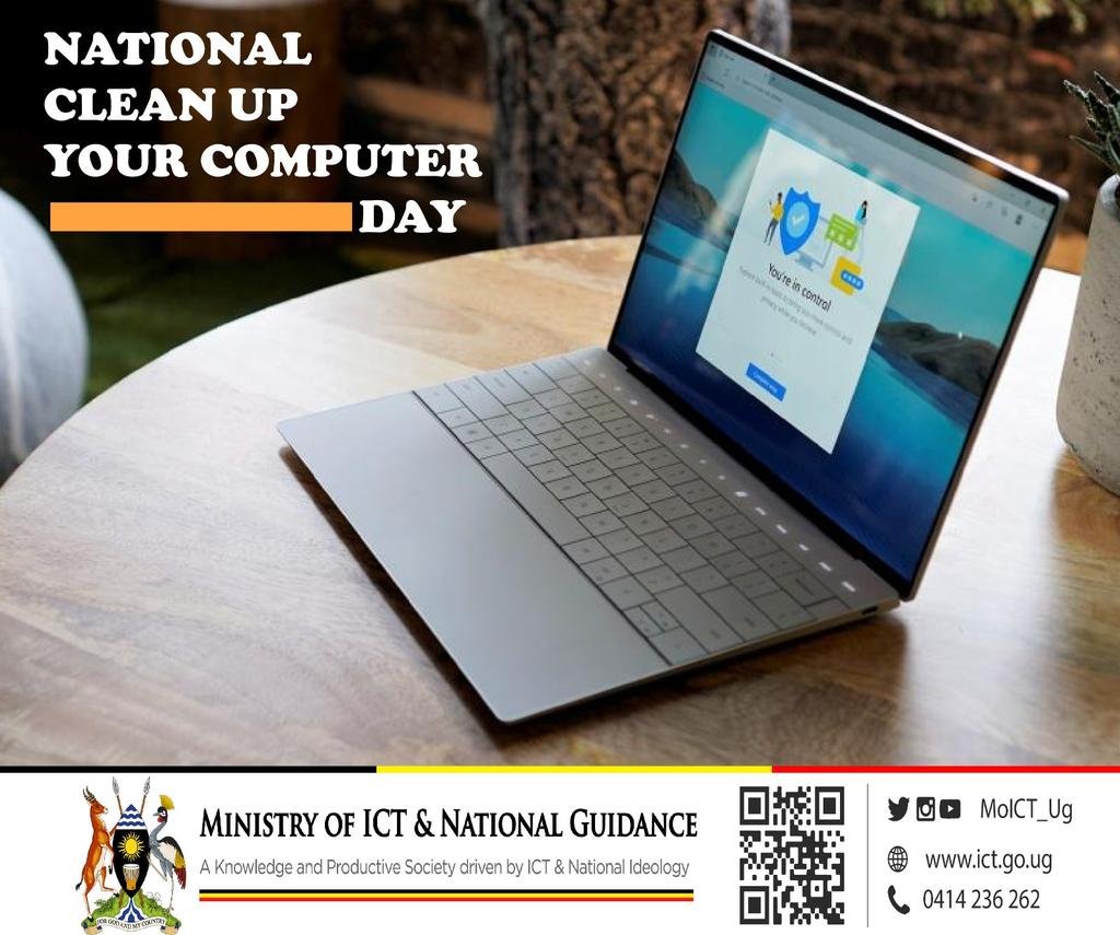 NanyonzaS's tweet photo. Cleaning your computer is important for a lot of reasons. Clean hardware can help your computer run more smoothly and extend your computer’s lifespan. 
#CleanOutYourComputer #MoICTNG @MoICT_Ug https://t.co/5XwSbhV52m