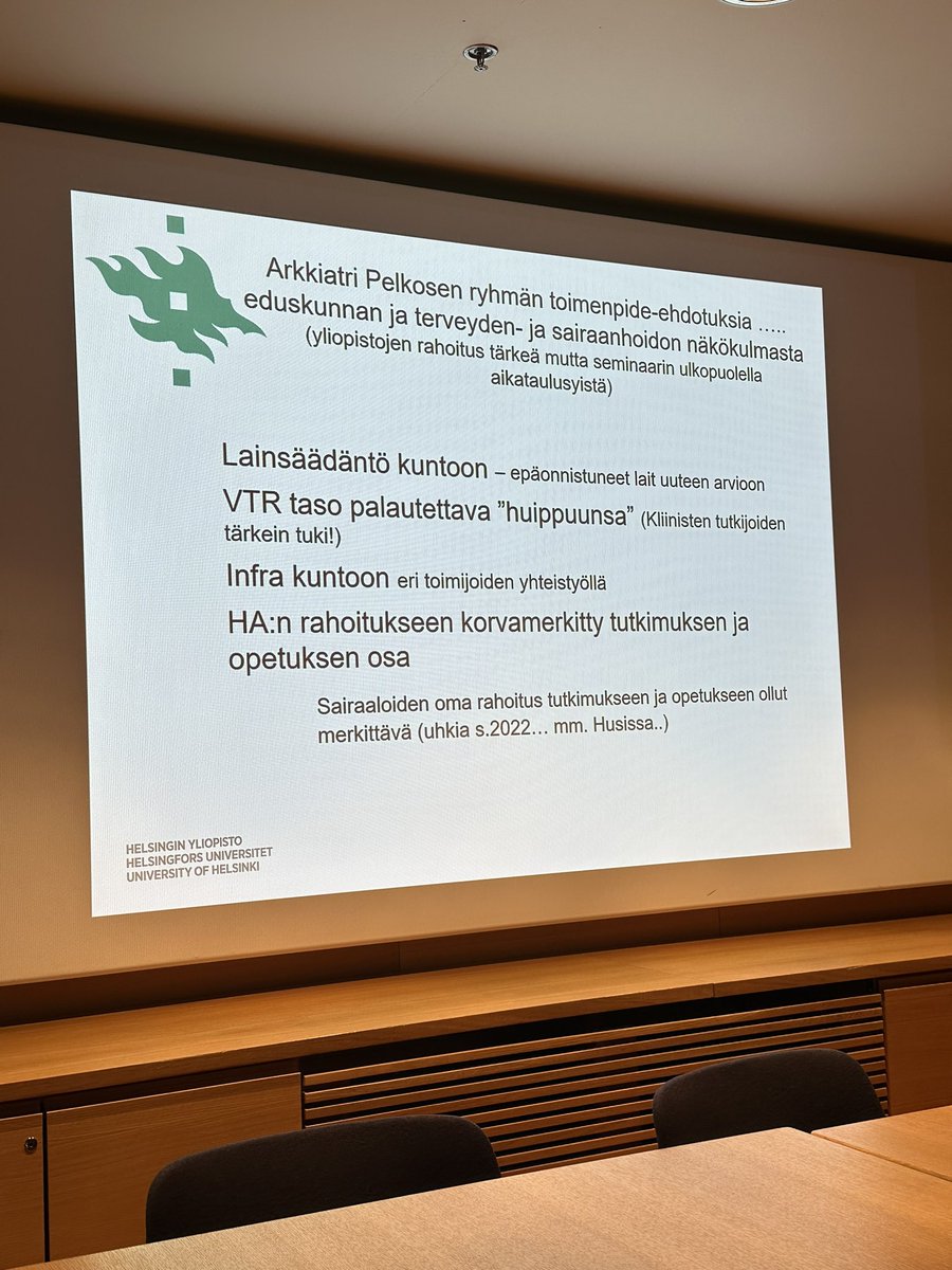Lääketieteen tutkimuksen rahoitus kuntoon ja tutkimusta haittaava toisiolaki korjattava. #tutkas #helsinkiuni <a href="/Laakariliitto/">Suomen Lääkäriliitto</a>