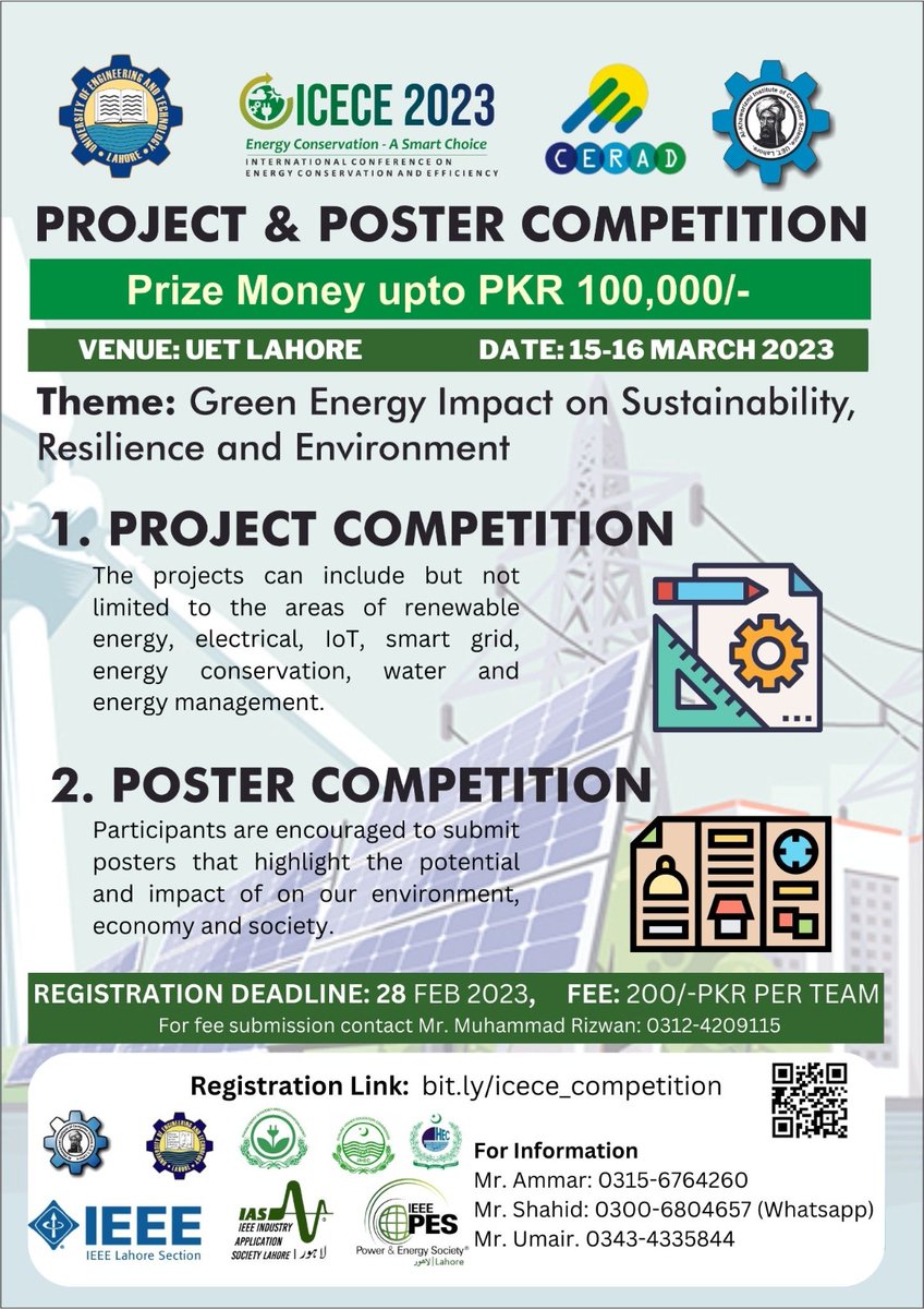PTEVTACareers's tweet photo. 📣𝐄𝐱𝐜𝐢𝐭𝐢𝐧𝐠 𝐧𝐞𝐰𝐬 𝐟𝐨𝐫 𝐓𝐄𝐕𝐓𝐀 𝐒𝐭𝐮𝐝𝐞𝐧𝐭𝐬! Participate in 𝐈𝐂𝐄𝐂𝐄 𝟐𝟎𝟐𝟑 𝐏𝐫𝐨𝐣𝐞𝐜𝐭 𝐚𝐧𝐝 𝐏𝐨𝐬𝐭𝐞𝐫 𝐂𝐨𝐦𝐩𝐞𝐭𝐢𝐭𝐢𝐨𝐧.  Registration Deadline:  15th February 2023. Competition Details: https://t.co/3MAHZWvlsr
#tevta #tevtapunjab #competition https://t.co/Qll4oYmBbh