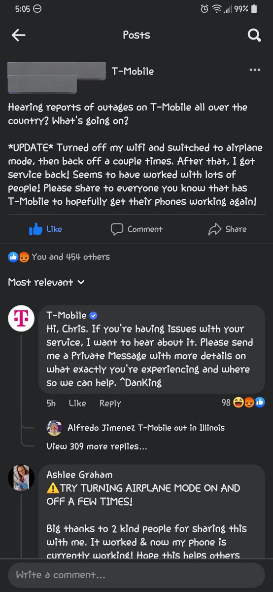 Sharing since T-Mobile wants to act dumb. This just worked for me. I did it 3 times. #TMobiledown #TMobile #tmobileoutage #MintMobile