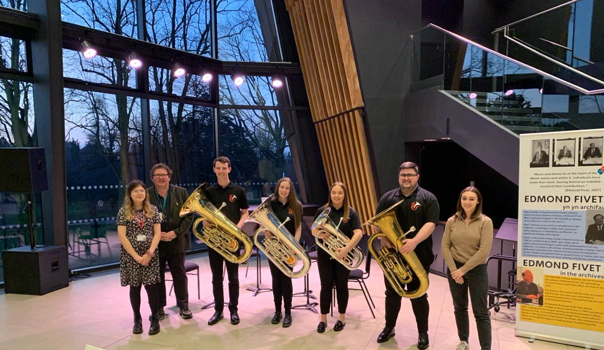superbrassuk's tweet photo. Fabulous concert last night from @QuantumBrass &amp; @Runaway_Brass at the @rwcmd Included in the prog were World Prem's from @therealndin 
Elaina Charalambous &amp; Georgina Hill  @JohnHardyMusic https://t.co/pQvkZ8hRir