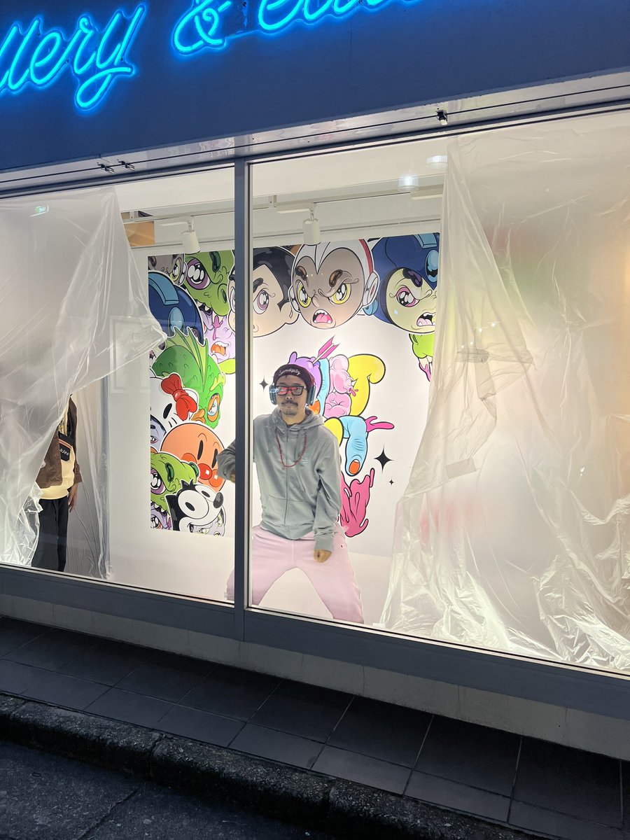 muklay_'s tweet image. besok pembukaan pameran solo kedua gue di tokyo, yang lagi di jepang merapat ya