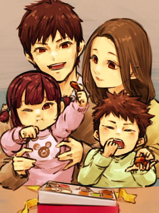 バレンタインデーと、言うことでリア充ではない目線から、一生懸命イメージしつつ昨日思い浮かんだので荒いタッチですが色々な愛を描き描き。#イラスト #drawing #バレンタインイラスト 