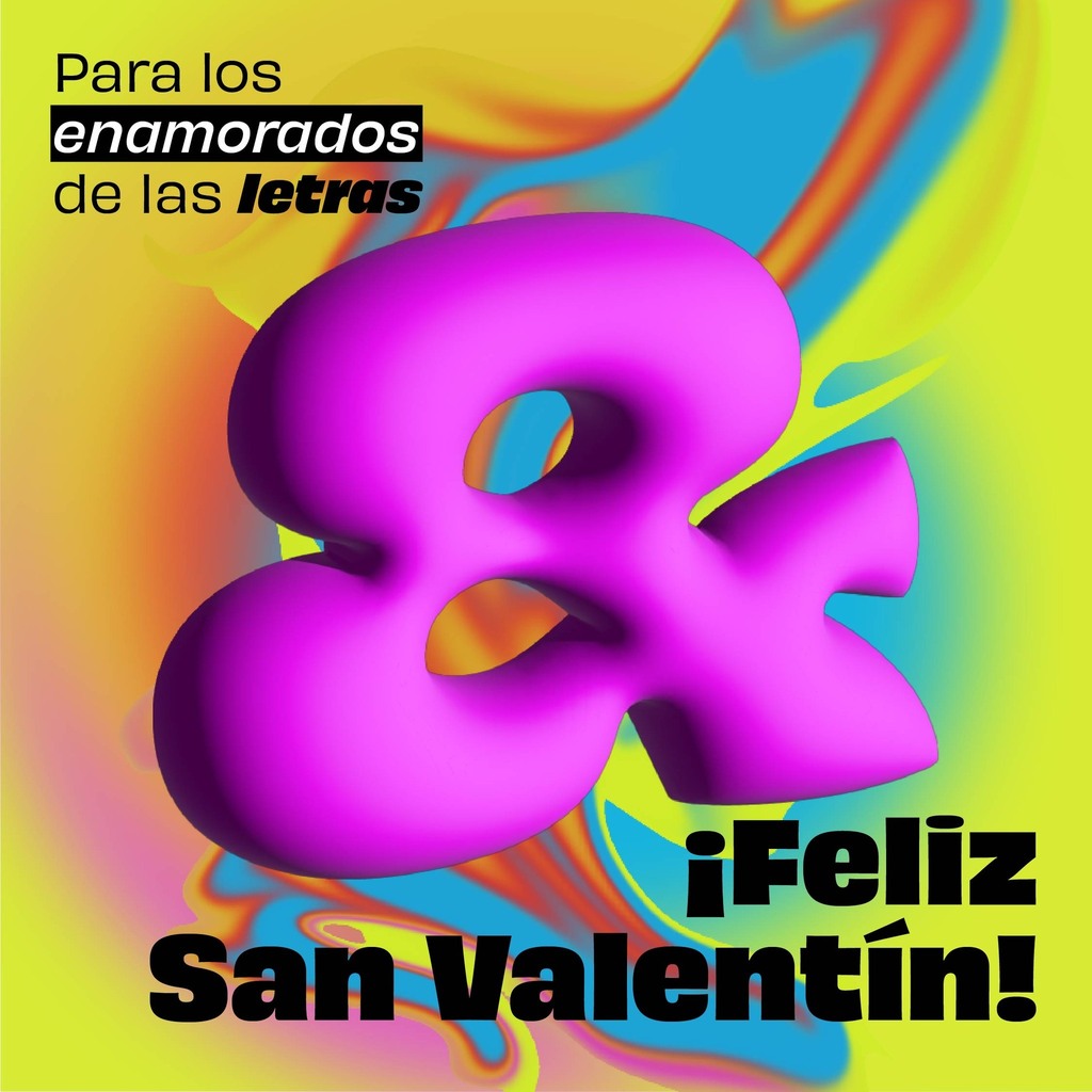 TypeThursdayBCN's tweet image. Para todos los enamorados de la letras, ¡Feliz San Valentín!

Post diseñado por el #TeamTTBcn  @andrea_ofq 

#sanvalentin #saintvalentinesday #diadelamor #14defebrero #type #typedesign #ampersand instagr.am/p/Coo-vaKKMLA/