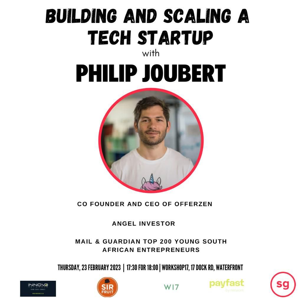 StartupGrindCPT (@startupgrindcpt) on Twitter photo We’re excited to announce that our Opening Event for 2023 is taking place on the 23rd of Feb 2023 and we will be joined by the incredible Philip Joubert who is the Co-founder and CEO of OfferZen. This event will take place at the <a href="/Workshop17za/">Workshop17</a>
startupgrind.com/events/details… We’re excited to announce that our Opening Event for 2023 is taking place on the 23rd of Feb 2023 and we will be joined by the incredible Philip Joubert who is the Co-founder and CEO of OfferZen. This event will take place at the <a href="/Workshop17za/">Workshop17</a>
startupgrind.com/events/details…