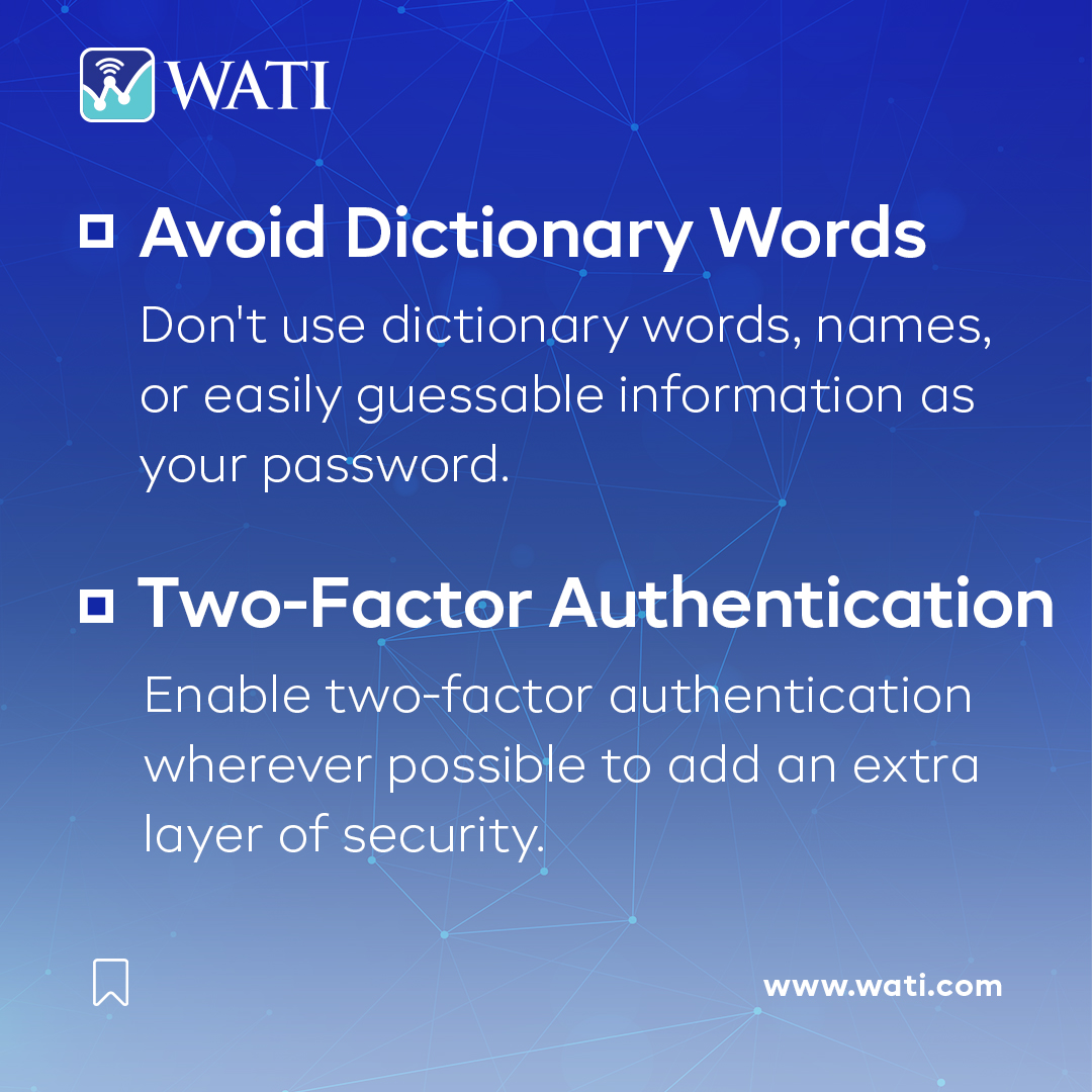 WATIforIT's tweet image. While managing passwords is the basic step for efficient cybersecurity, there are a few rules that are crucial for creating a strong password.

#passwordsecurity #strongpassword #passwordtips #cybersecurity #infosecurity #infosec #passwordsecuritytips