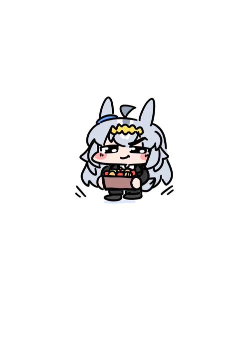 たくさんチョコが貰えたオグリん('ω') 