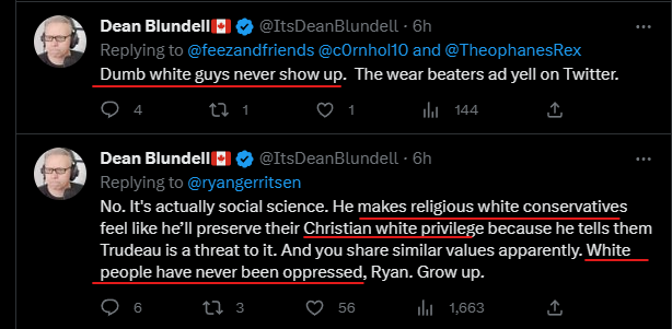 LayThemBare's tweet photo. If you don't understand what conservatives mean when we call someone a #TruAnon nut job lefty
Look no further than this moron below...
His name is Dean Blundell, and his whole life is dedicated to progressive accusations thru projection, bc that's all the left does
#ProjectHate https://t.co/zTcrbuxyyK