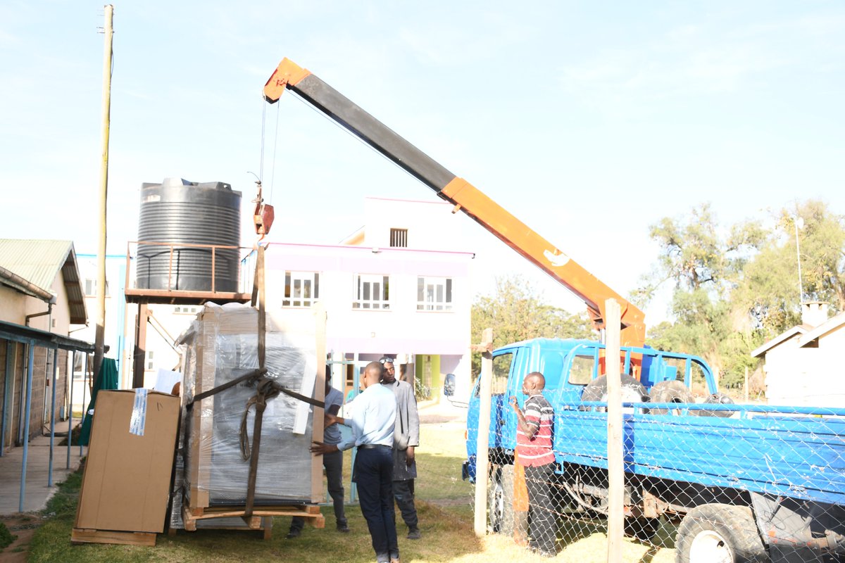 Upgrades to the quality of services at our Referral hospitals continue to gather pace. Yesterday @NanyukiH received ultra modern washing, drying and ironing equipment at the hospital's laundry department