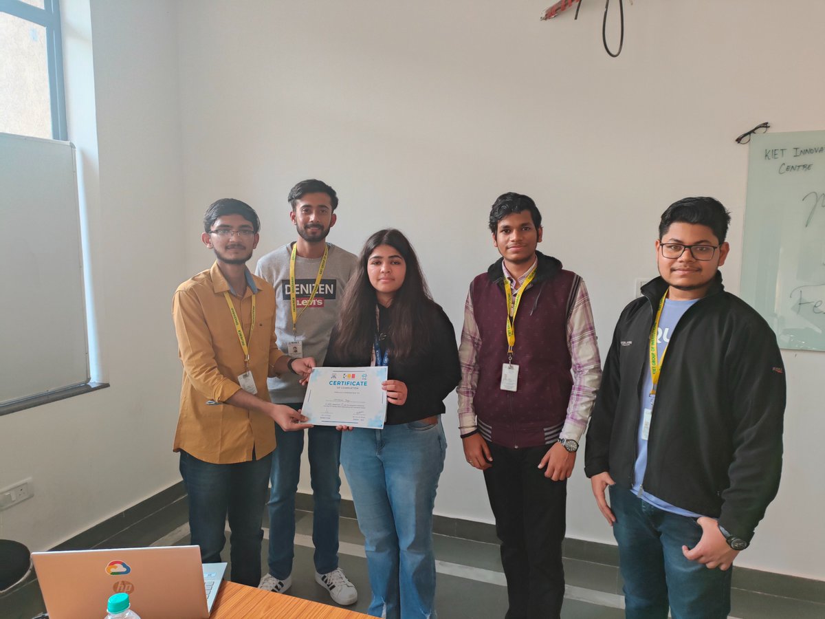 Kiet_edu's tweet image. School of AI/ML &amp;amp; Data Sciences at KIET Innovation Centre successfully organized a #workshop on &quot;#Machine_Learning &amp;amp; #Data_Science 1.0&quot; from 11 Jan-10 Feb. 

#kiet_group_of_institutions #KIETGZB  #KIET #AKTU #AICTE #KIETInnovationCentre #SchoolOfAIMLDataSciences #MachineLearning