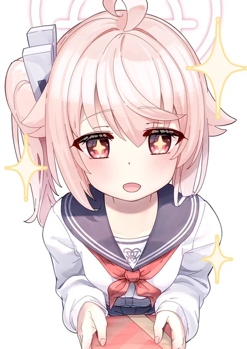 チョコをもらい喜ぶナツかわいい #ブルアカ (12/100) 