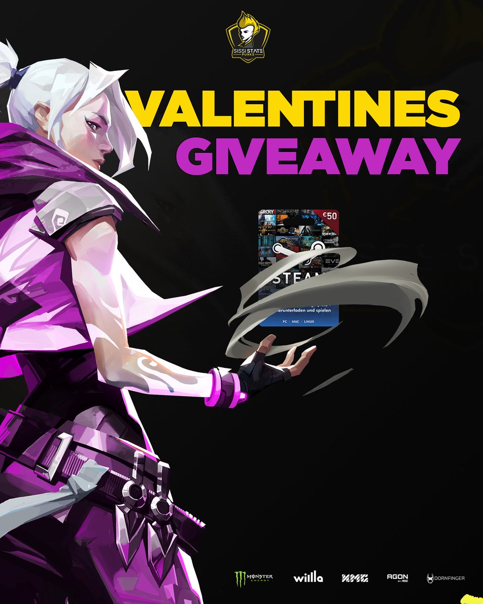💘HAPPY VALENTINES DAY💘

Because you are what we love the most, we want to give you a gift today! 🫶

We're giving away one 50€ Steam voucher to someone who spreads some real love:

❤️‍🔥 Follow <a href="/SissiStatePunks/">SISSI STΛTΞ PUNKS</a> 
❤️‍🔥 Follow our partners
❤️‍🔥 Retweet
❤️‍🔥 Tag your true LOVE

#SSPisLOVE