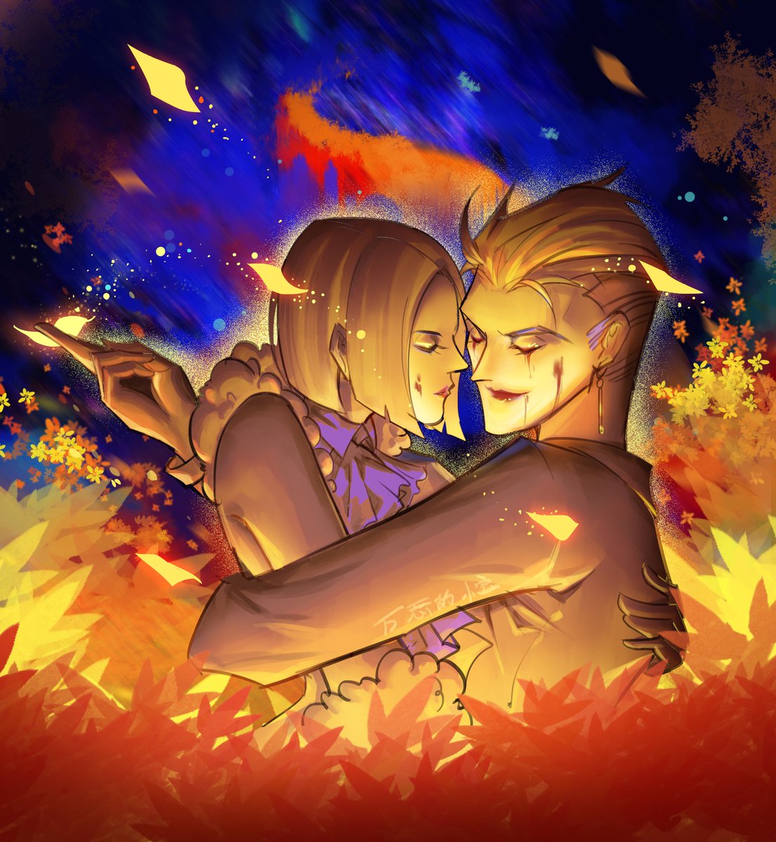 #dbd #dbdnsfw #DeadbyDaylight
 #dbdfanart #trickster #JiWoonHak
#yunjinlee #河知云

情人节快乐！河知云和李允珍来到迷雾这么多年，现实世界中的亲人会遗忘他们吗？