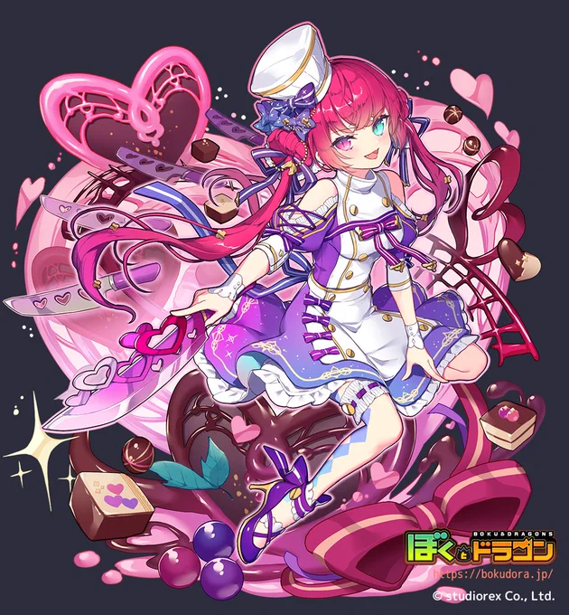 【ぼくとドラゴン】にて、「バレンタインアロケル」を描かせて頂きました!ハッピーバレンタイン#ぼくドラ 