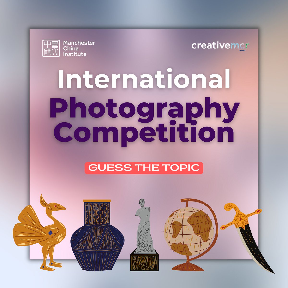 🎉<a href="/UoMChina/">Manchester China Institute</a> &amp; <a href="/UoMCreativeMCR/">Creative Manchester</a> are soon launching the 5th annual edition of the #International #Photo #Competition!📸

📂 Open to 🇬🇧🇨🇳 residents
💸 +£,1000 cash prizes
🖼️ Top photos exhibited

👀Can you guess this year's competition #topic? Hint: related to @McrMuseum's reopening!