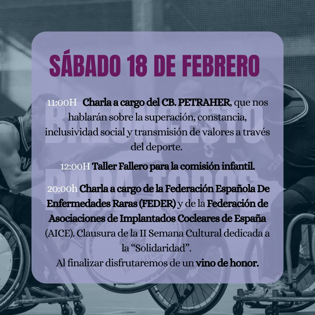 Falla3Forques's tweet photo. Dicha Semana Cultural se realizará entre los días 16,17 y 18 de febrero y contará con una Exposición, diversas charlas y actividades durante esos días. ¡Te esperamos! 🥳 https://t.co/ZZOMqnHxHC