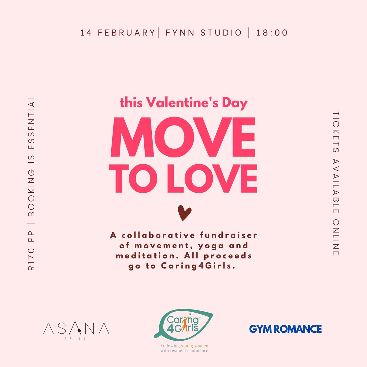 Caring4Girls's tweet photo. This Valentine’s Day, @gym_romance and @asanatribe are empowering girl children through their #MoveToLove campaign. This is open to anyone who wishes to join in on the fun! #KeepingTheGirlChildInSchool https://t.co/5jJhtx2uGY