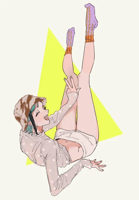 靴下見せびらかし※女体化 