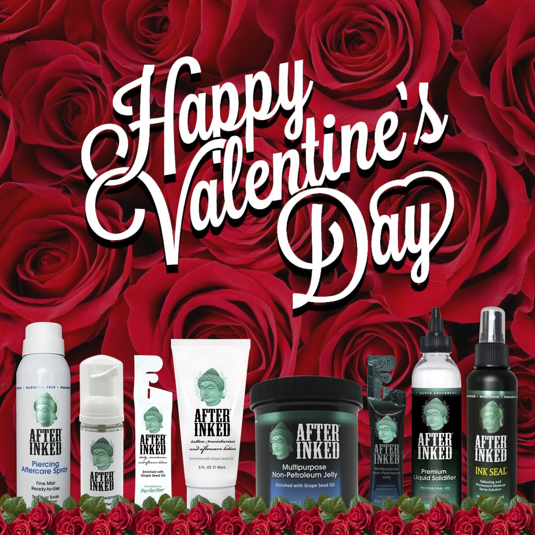 Happy Valentine’s Day. Love unconditionally with all your heart. #HappyValentinesDay #ValentinesDay #Valentines #afterinked #proudusers #formulatedforperfection #afterinkedeveryday #tattooaftercare #piercingaftercare #inkseal #npj #vegan #heart #hearts #love #lovetattoo #gift