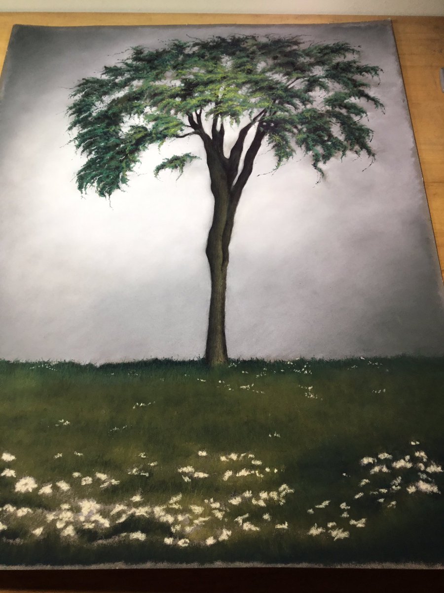 WellmanStudio's tweet image. Add more, not done yet, soft pastel on La Carte paper