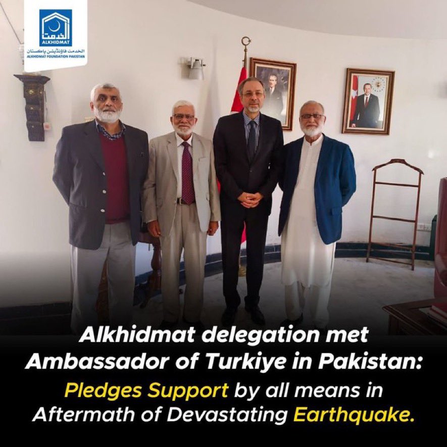 ProfDrHafeez's tweet photo. We would support our turkish brothers by all means as death tolls topped 36,000. I have directed all team to start fundraising camps around the country. 

#AlkhidmatInTurkye_Syria https://t.co/eRhVH5TKlA