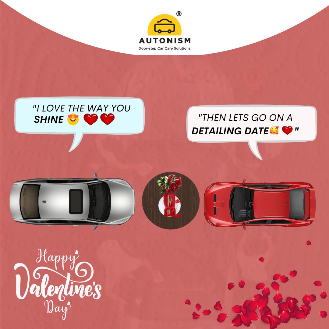 Let Your Car Shine Just Like Your Relationship"
Happy Valentine's Day - From Team Autonism👨‍🔧
#autonism #doorstepcarservice #carservicingmadesmart #ValentinesDay2023 #ValentinesDay #14february #valentines #happyvalentinesday #tuesdayvibe