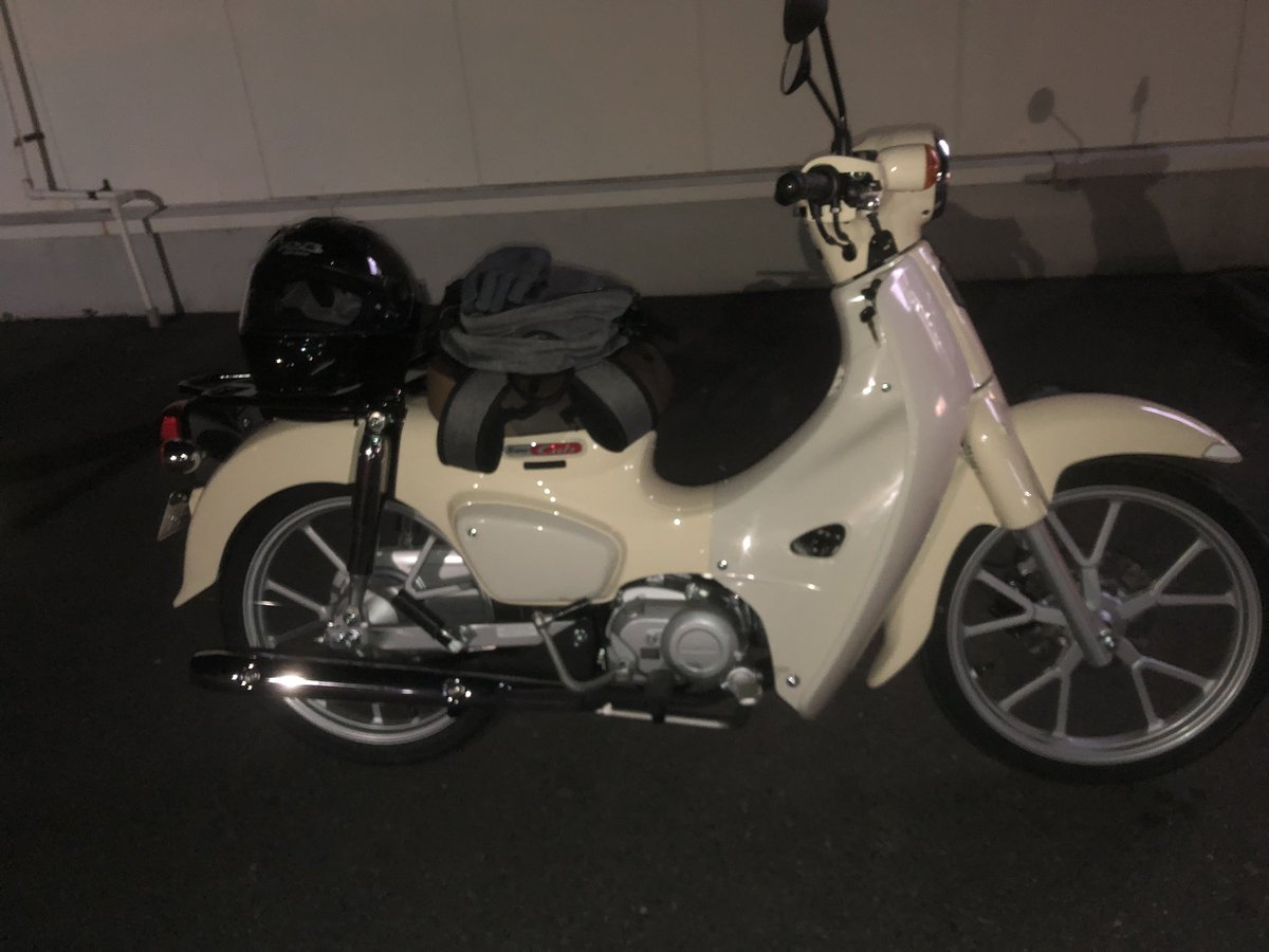 neocamp1's tweet photo. 新型スーパーカブ110納車😊

#スーパーカブ
#カブ
#新型スーパーカブ https://t.co/javsChi8Oo