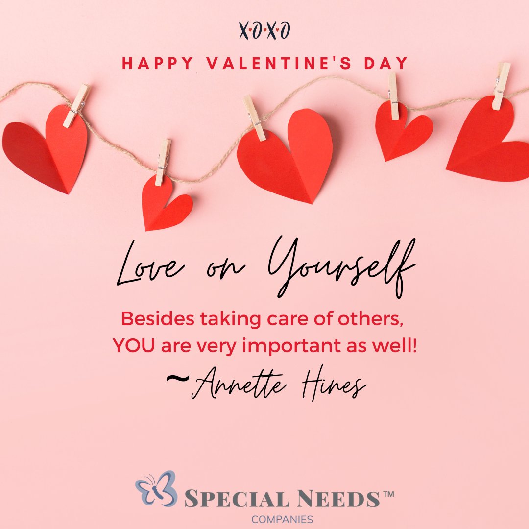 AnnetteHines15's tweet photo. Happy Valentine's Day! For all those caring for a loved one with special needs, love on yourself today! Learn about daily mindful breaks &amp; more self-care secrets from our #parentingimpossible episode with Shonda Moralis: https://t.co/dQjbDlM5Er
#selfcare
#specialneedsfamilies https://t.co/Kb9YrNQqXL