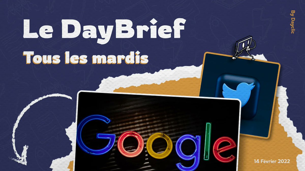 Pickbeam's tweet photo. On vous présente Le DayBrief 🎉🤩
Votre rendez-vous actus web à retrouver tous les mardis !

Vous y retrouverez :
- Un résumé des infos web de la semaine
- Des outils et ressources
- Des tips et astuces

Hésite pas à claquer ton like et commenter 😉

#ledaybrief N°1

Thread 👇 https://t.co/DCYXXnfbfH